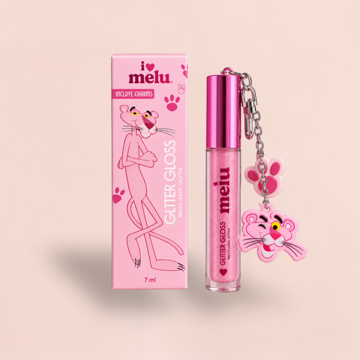 Glitter Gloss Pantera Rosa Melu